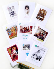 Greeting card for knitters: I was knitting