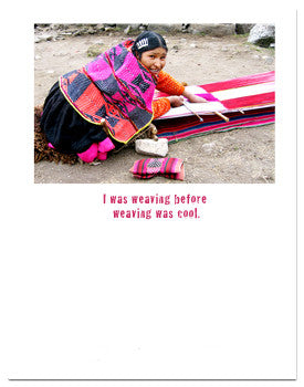 Weaving Greeting Card Peru